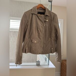 Tommy Hilfiger Women's Stone Gray Bomber Jacket